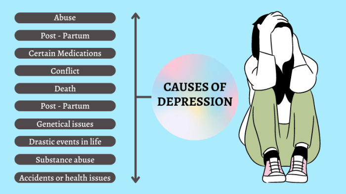 Depression causes organizer tpt